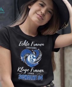 Real Women Love Football Smart Women Love Schalke 04 Heart Diamond shirt