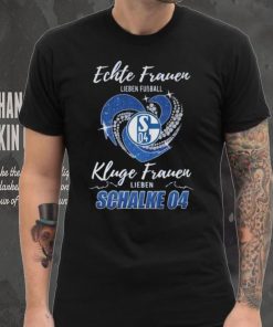 Real Women Love Football Smart Women Love Schalke 04 Heart Diamond shirt