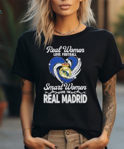 Real Women Love Football Smart Women Love The Real Madrid T Shirt