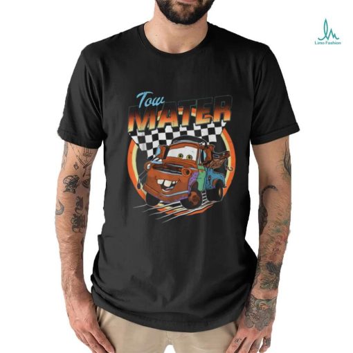 Retro 90s Tow Mater Checkerboard Racing Shirt