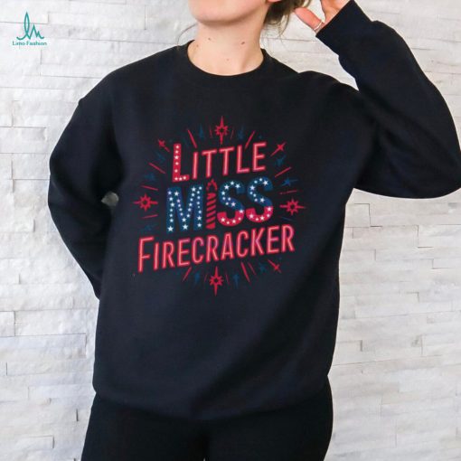 Retro Little Miss Firecracker 4th Of July SVG shirt