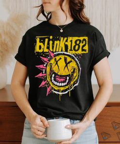 Retro Punk Smiley Face Blink 182 shirt