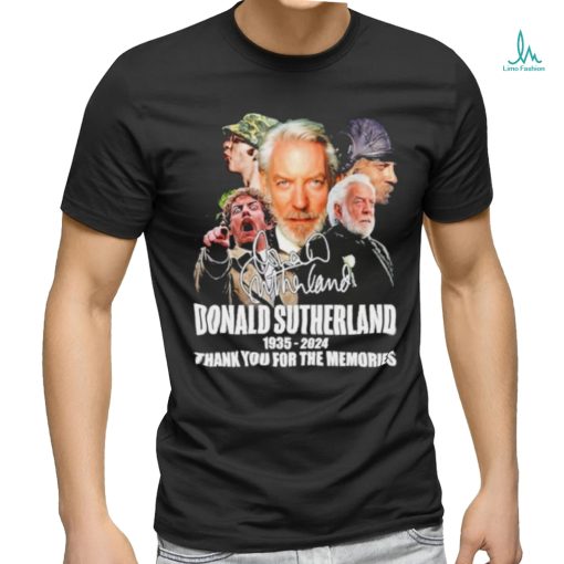 Rip Donald Sutherland 1935 2024 Thank You For The Memories Signature Shirt