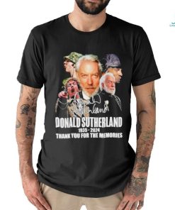 Rip Donald Sutherland 1935 2024 Thank You For The Memories Signature Shirt