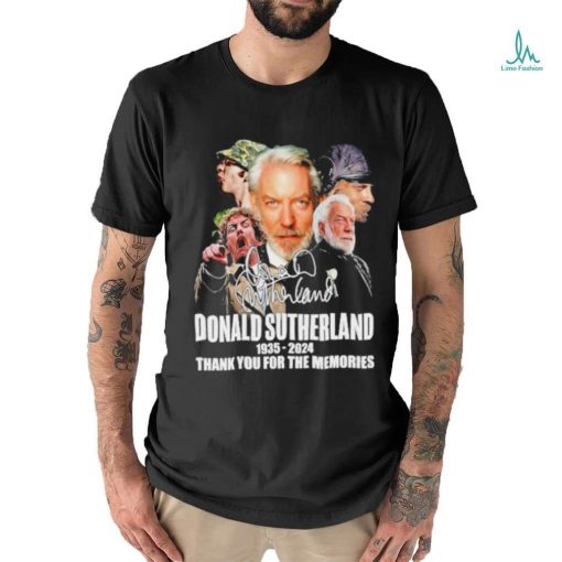 Rip Donald Sutherland 1935 2024 Thank You For The Memories Signature Shirt