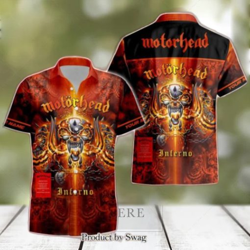 Rock Band Motorhead Inferno Tropical All Over Printed Hawaiian Shirt and Beach Short