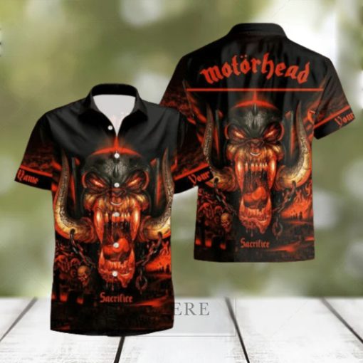 Rock Band Motorhead Sacrifice Tropical All Over Printed Hawaiian Shirt and Beach Short