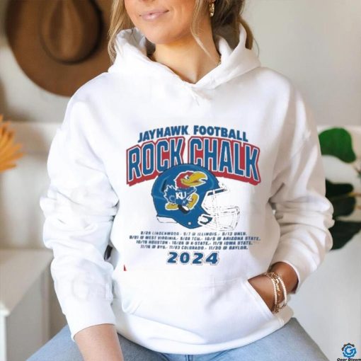 Rock Chalk Kansas Jayhawks Kingdom Football Schedule  shirt