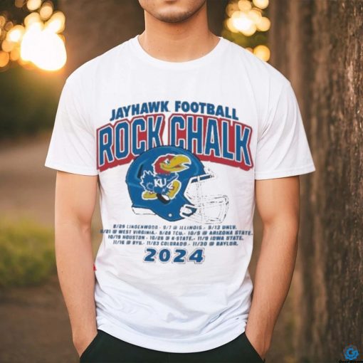 Rock Chalk Kansas Jayhawks Kingdom Football Schedule  shirt