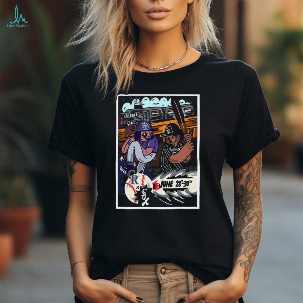 Rockies Vs White Sox On June 28, 2024 At Guaranteed Rate Field In Chicago, IL Poster Shirt Rockies Vs White Sox On June 28, 2024 At Guaranteed Rate Field In Chicago, IL Poster Shirt