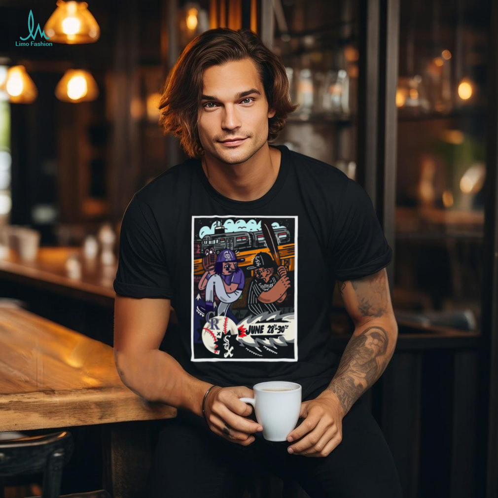 Rockies Vs White Sox On June 28, 2024 At Guaranteed Rate Field In Chicago, IL Poster Shirt Rockies Vs White Sox On June 28, 2024 At Guaranteed Rate Field In Chicago, IL Poster Shirt