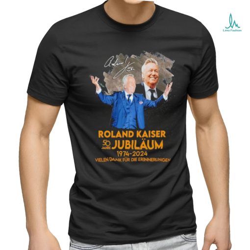 Roland Kaiser RK50 Jahre Jubiläum 1974 2024 Signature Shirt