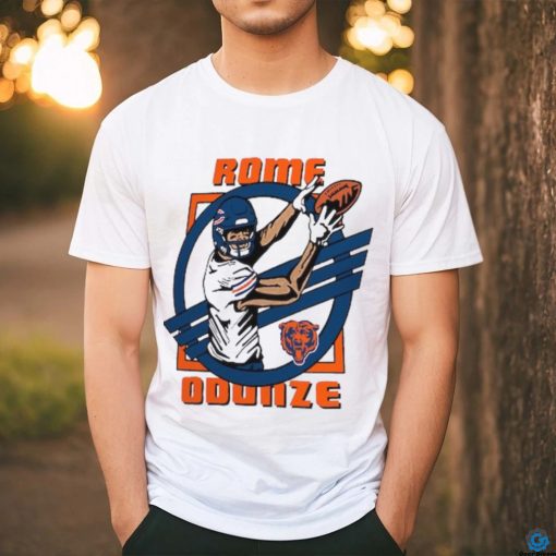 Rome Odunze Chicago Bears Homage Caricature Player Tri Blend T Shirt