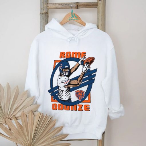 Rome Odunze Chicago Bears Homage Caricature Player Tri Blend T Shirt