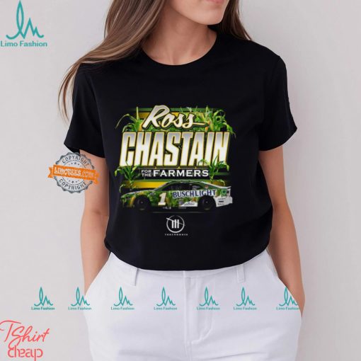 Ross Chastain Trackhouse Racing Team Collection For The Farmers Busch Light Car T Shirt