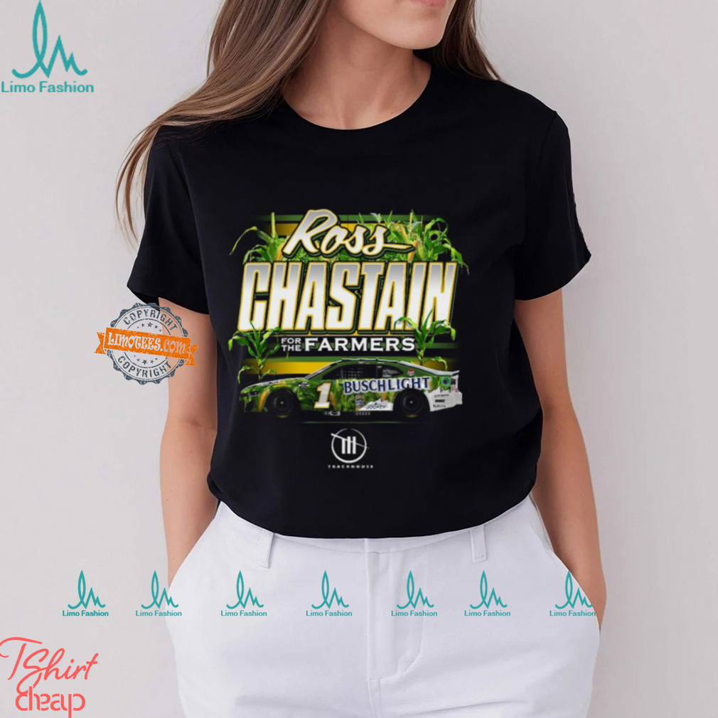 Ross Chastain Trackhouse Racing Team Collection For The Farmers Busch Light Car T Shirt Ross Chastain Trackhouse Racing Team Collection For The Farmers Busch Light Car T Shirt