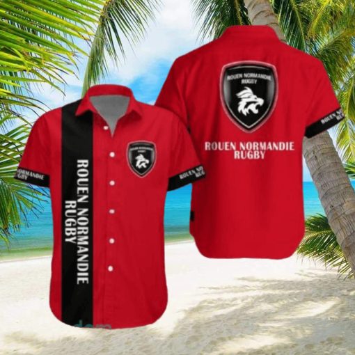 Rouen Normandie Rugby Combo Hawaiian Shirt And Shorts For Men Women Summer Beach