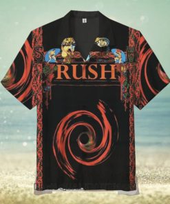 Rush Band Houston 2002 Short Sleeve Hawaiian Shirt