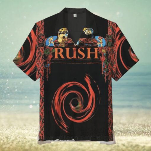 Rush Band Houston 2002 Short Sleeve Hawaiian Shirt