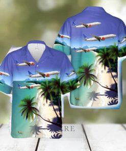 SAS Scandinavian Airlines Boeing 737 800 airplane Hawaiian Shirt Tropical Summer