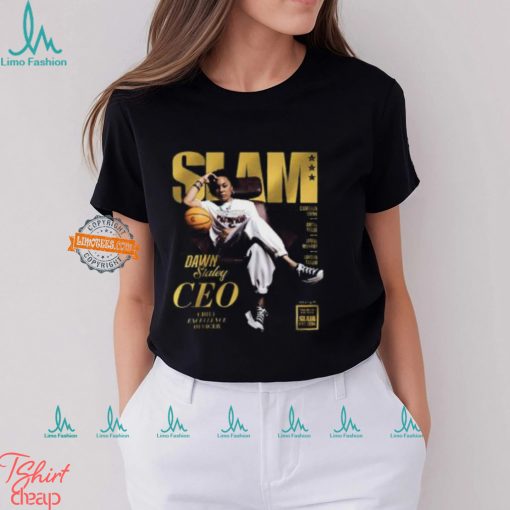 SLAM 250 Covers Dawn Staley CEO Chief Excellence Officer South Carolina Coach And Three Time National Champion Gold Metal Editions Classic t sHIRT