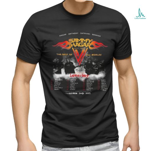Sammy Hagar The Best Of All Worlds 2024 Tour Shirt