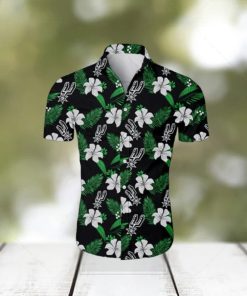 San Antonio Spurs NBA Small Flowers Hawaiian Shirt