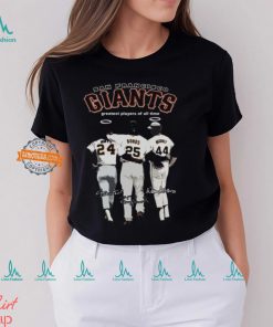 San Francisco Giants Greatest Players Of All Time Mays, Bonds And Mccovey T Shirt