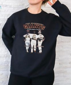 San Francisco Giants Greatest Players Of All Time Mays Bonds and Mccovey shirt
