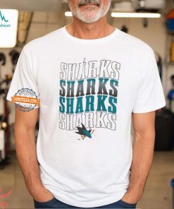San Jose Sharks Starter Four Team Name Logo Shirt