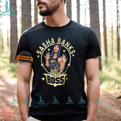 Sasha Banks The Legit Boss Blue Kids T shirt