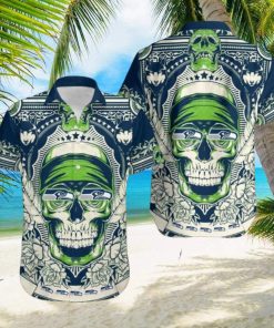 Seattle Seahawks Skull NFL Hawaiian Shirt
