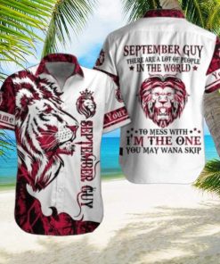 September Guy Custom Name Aloha Hawaiian Shirts For Men For Women