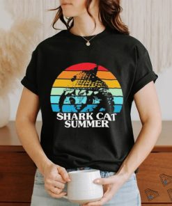 Shark Cat Summer Pride Vintage Shirt