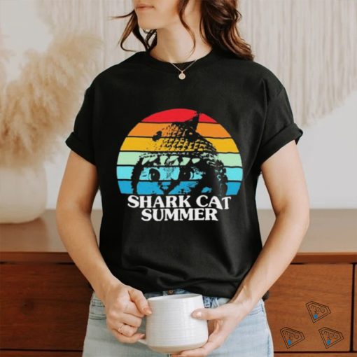 Shark Cat Summer Pride Vintage Shirt