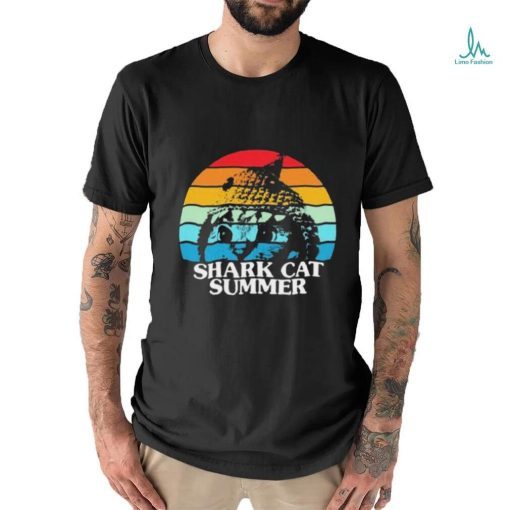 Shark Cat Summer Pride Vintage Shirt