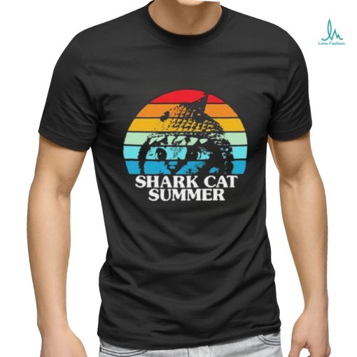 Shark Cat Summer Pride Vintage Shirt
