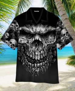 Shredder Skull Aloha Hawaiian Shirts For Men For Women