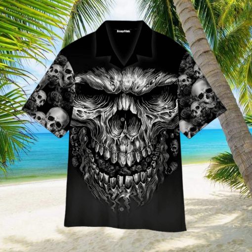 Shredder Skull Aloha Hawaiian Shirts For Men For Women