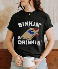 Sinkin' & Drinkin' Cornhole T Shirt