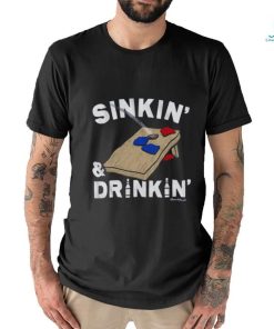 Sinkin' & Drinkin' Cornhole T Shirt