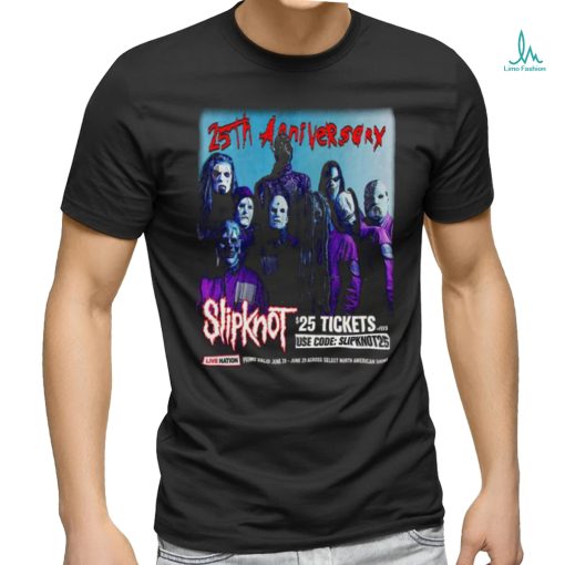 Slipknot North American Shows The 25th Anniversary Album Slipknot On June 26 29th 2024 shirt