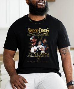 Snoop Dogg Cali To Canada Tour 2024 32 Years 1992 2024 Thank You For The Memories Shirt