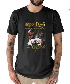 Snoop Dogg Cali To Canada Tour 2024 32 Years 1992 2024 Thank You For The Memories Shirt