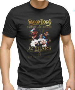 Snoop Dogg Cali To Canada Tour 2024 32 Years 1992 2024 Thank You For The Memories Shirt
