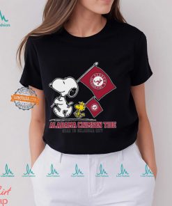 Snoopy Alabama Crimson Tide Road To Oklahoma City flag shirt