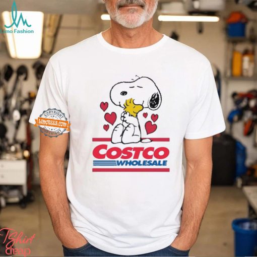 Snoopy And Woodstock Loves Costco Wholesale Logo Shirt