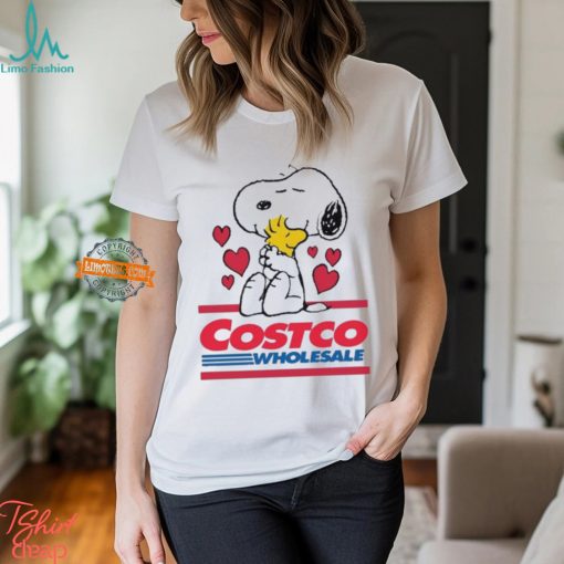 Snoopy And Woodstock Loves Costco Wholesale Logo Shirt