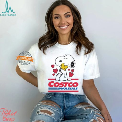 Snoopy And Woodstock Loves Costco Wholesale Logo Shirt