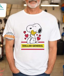 Snoopy And Woodstock Loves Dollar General Logo Shirt